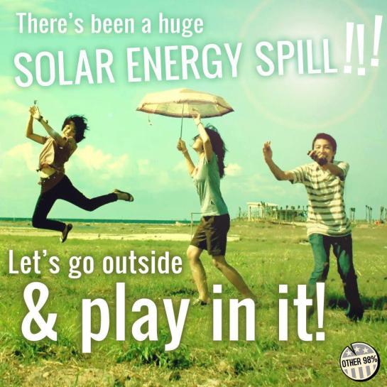 PSA: Huge Solar Spill